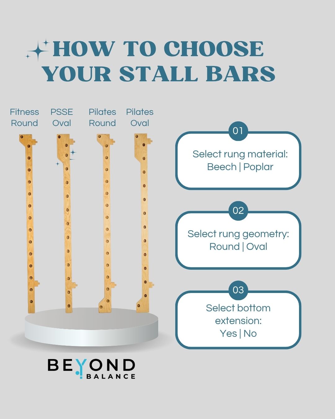 Wall-Mounted Wooden Stall Bars