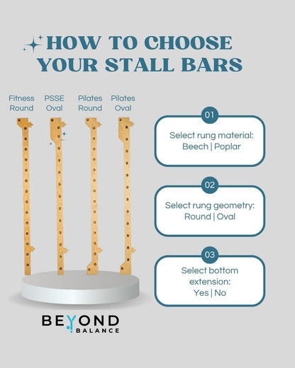 Wall-Mounted Wooden Stall Bars
