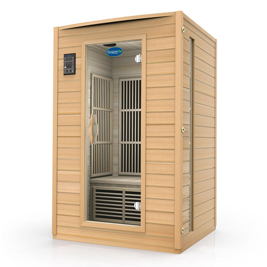 Durasage 2-Person Carbon Infrared Sauna - Canadian Hemlock - 1700W