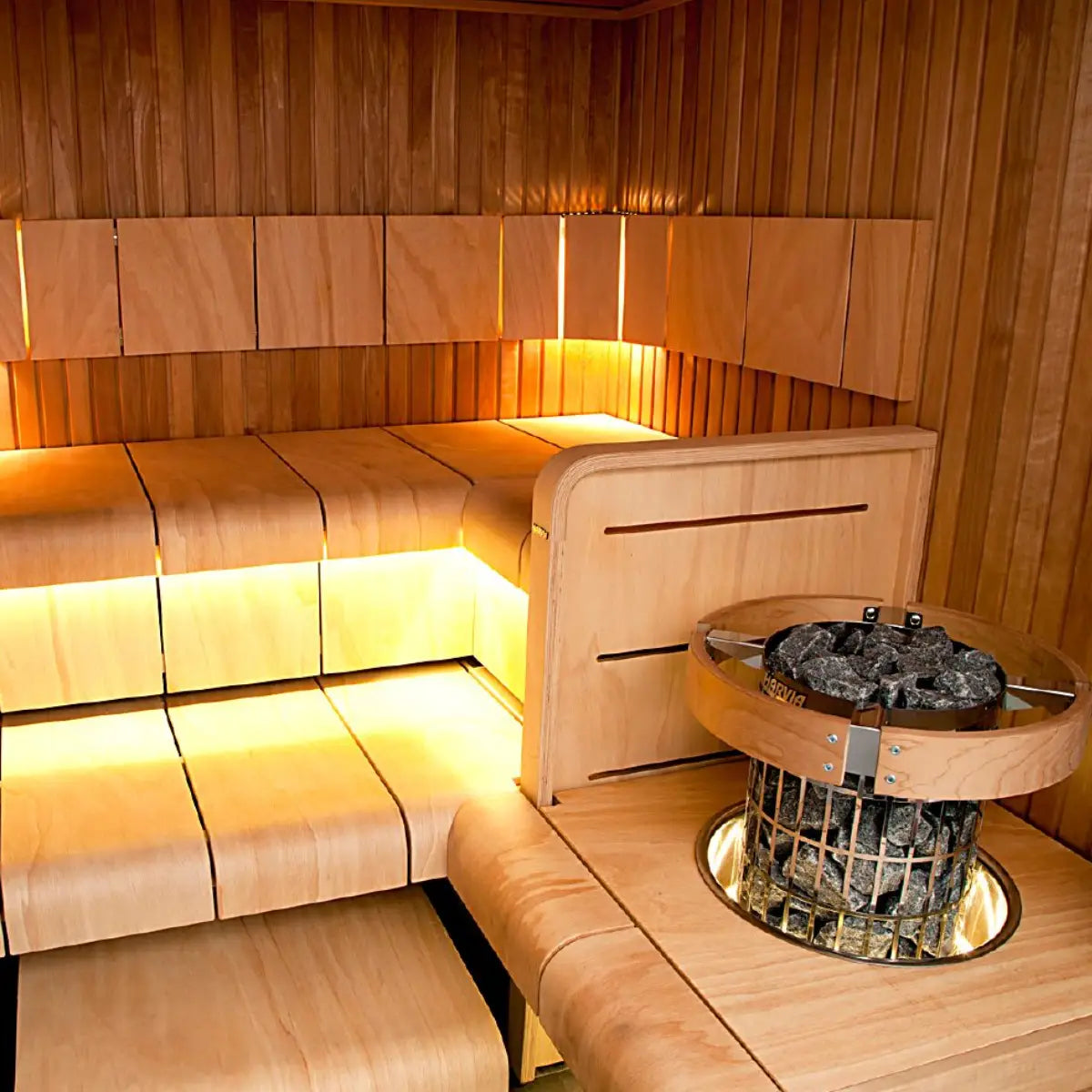 Harvia Cilindro PC80 8KW Sauna Heater with Built-In Controls