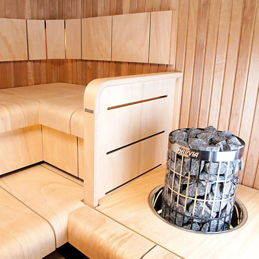 Harvia Cilindro PC90 9KW Sauna Heater with Built-In Controls