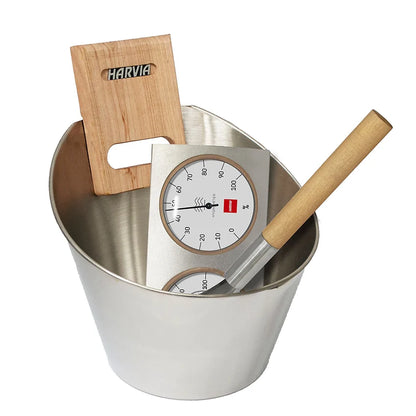 Harvia Stainless Steel Sauna Accessories 3-Piece Set