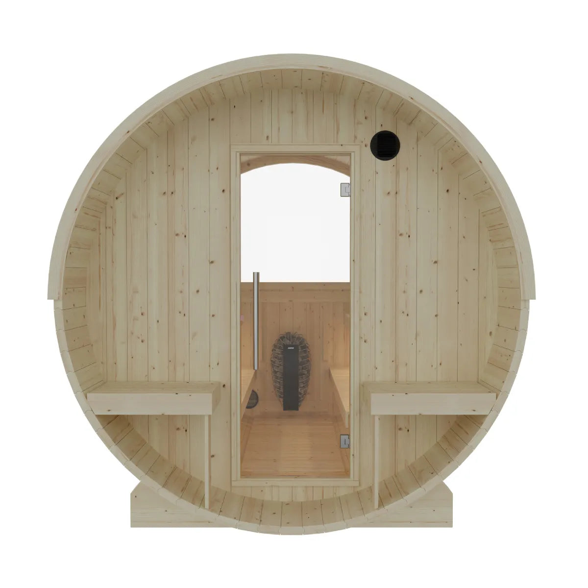Helsinki Finnish Barrel Sauna with Terrace and WiFi Heater
