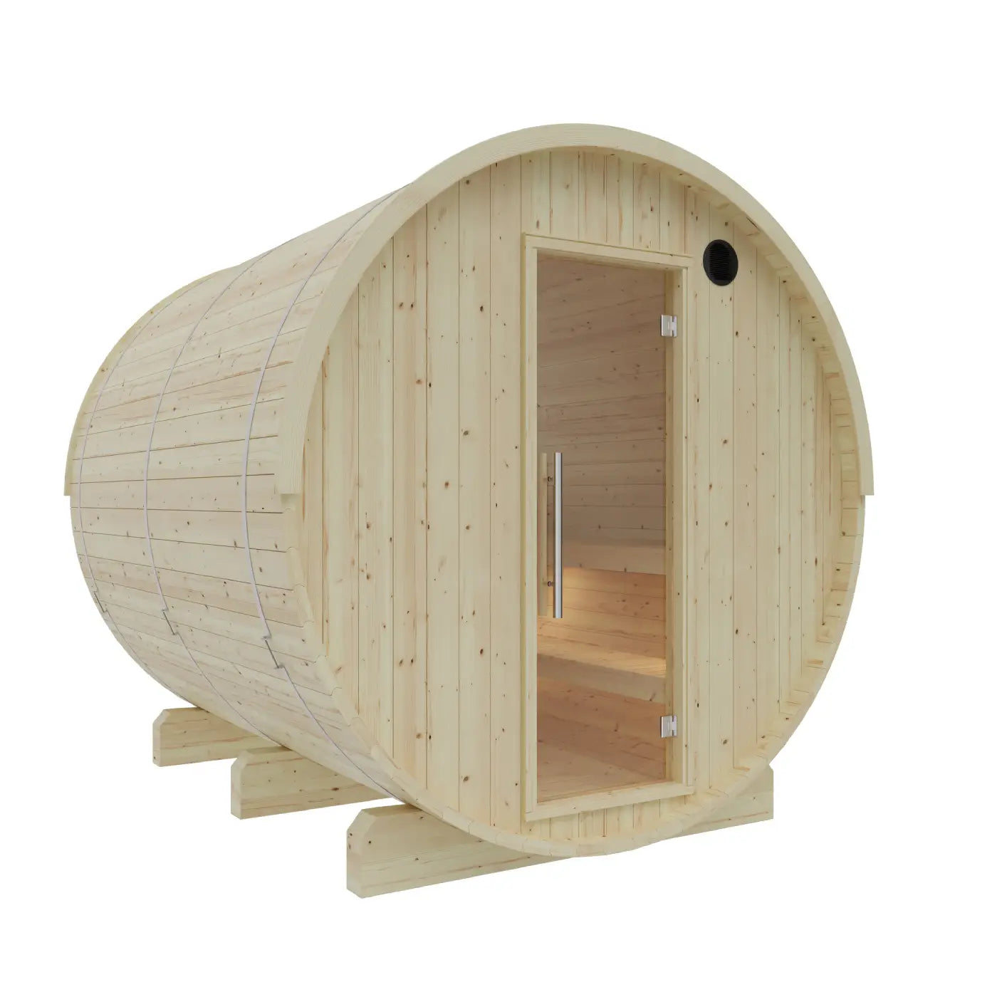Tampere Finnish Barrel Sauna with WiFi Heater