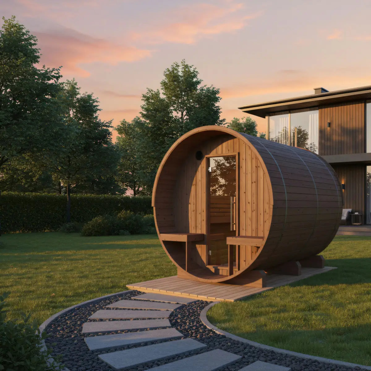 Turku Finnish Barrel Sauna with Terrace and WiFi Heater