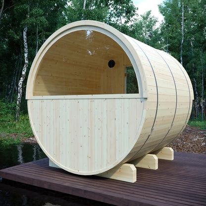 Vassa Finnish Barrel Sauna with WiFi Heater