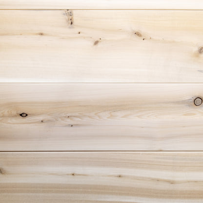 Canadian Timber Mini POD 4-person white cedar pod sauna, cedar grain detail