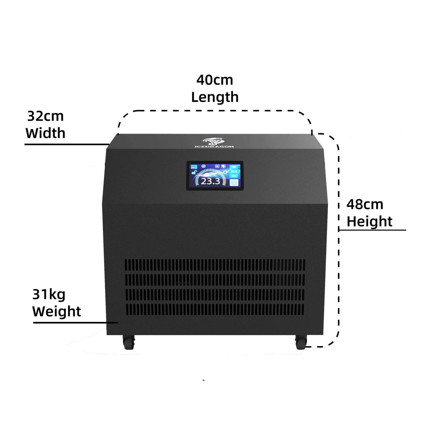 Ice Dragon 1HP Water Chiller for Ice Bath with WiFi