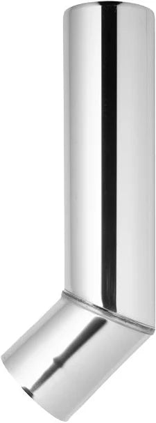Harvia WZ45ST 45 degree stainless steel chimney smoke pipe angle adapter for wood burning sauna heaters