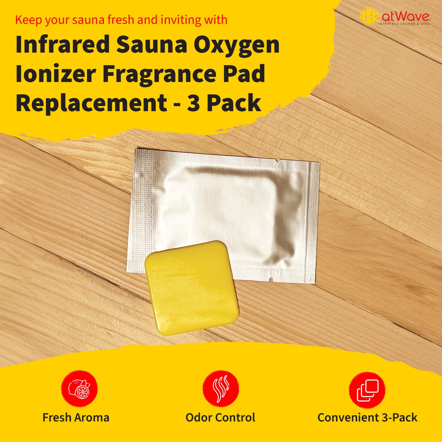 Infrared Sauna Oxygen Ionizer Fragrance Pad Replacement - 3 pack — image 2